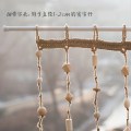 木珠帘定制 装饰窗帘帘 隔断帘 实木珠子手工艺术INS 细带帘头款（需定制请联系客服）_27