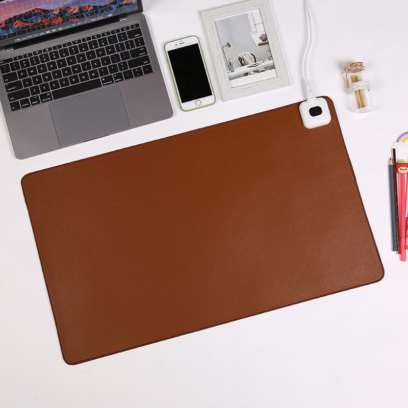 发热暖桌垫加热桌垫办公室桌面加热鼠标垫发热垫暖手超大电热桌垫视频