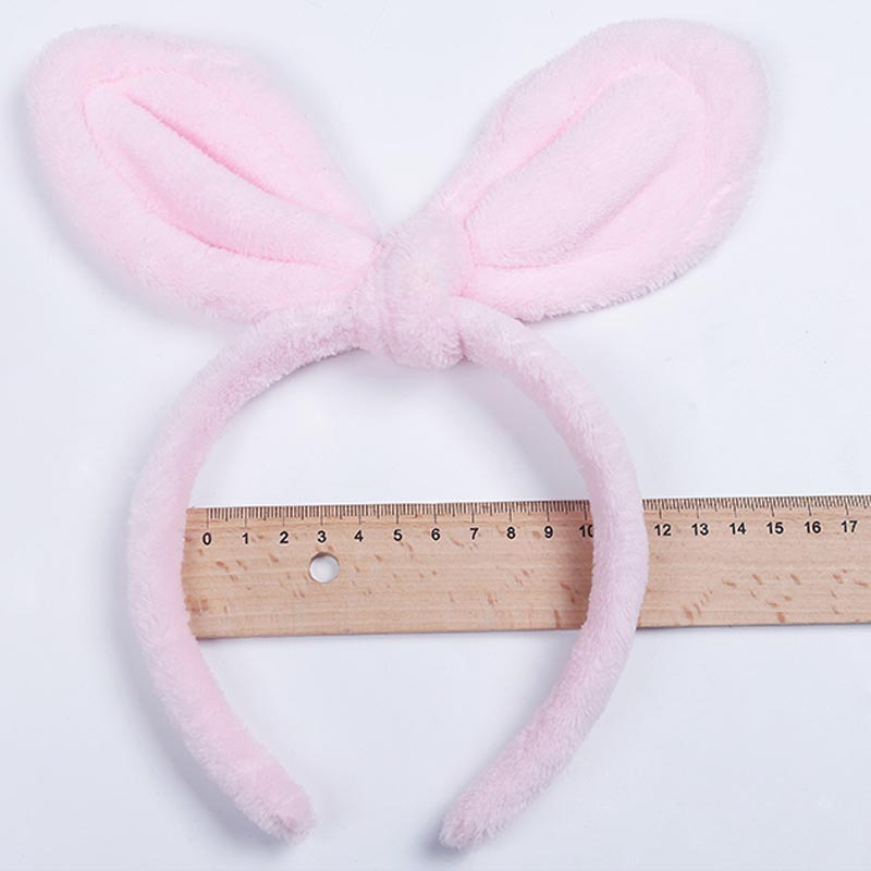 兔耳朵女发箍洗脸韩版甜美发饰简约百搭宽边成人可爱头套头箍女孩子