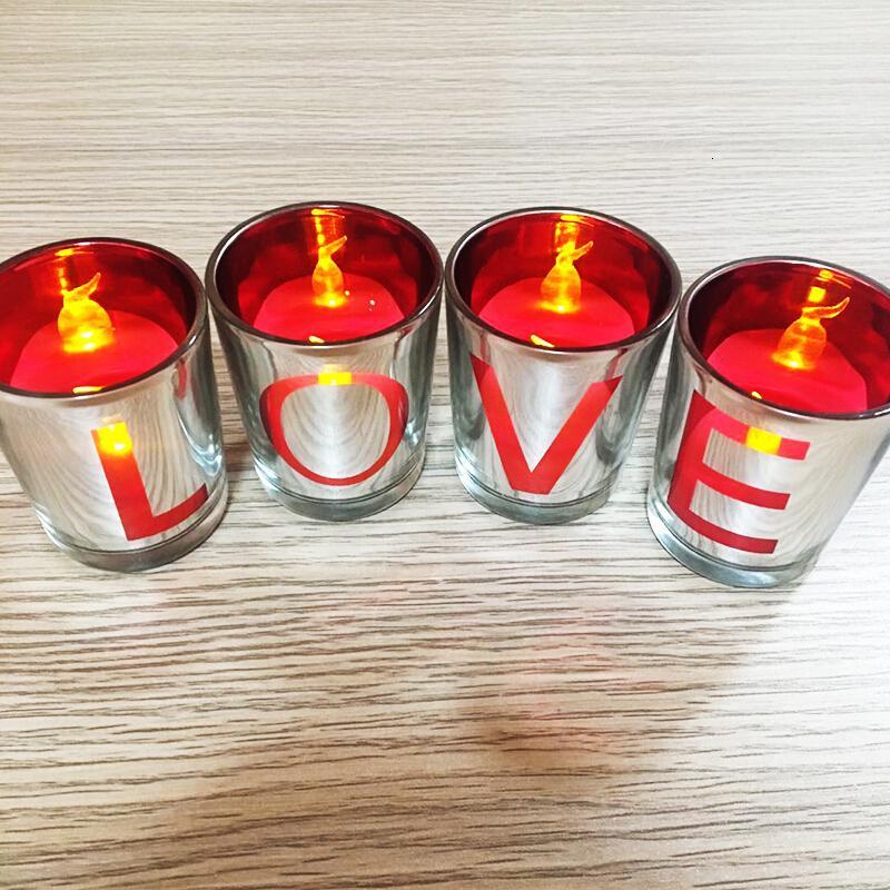 18新款七夕LOVE蜡烛创意浪漫蜡烛求婚道具结婚恋爱表白蜡烛创意生日
