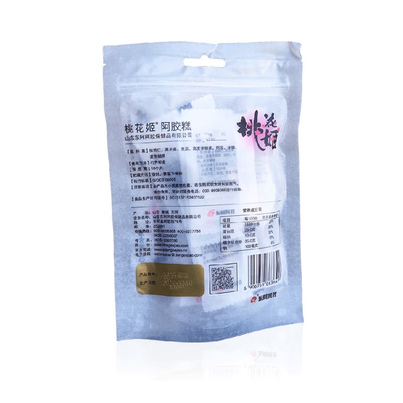 东阿阿胶 桃花姬阿胶糕40g 即食固元膏 女士零食 阿胶 DEEJ 阿胶膏 官方旗舰店