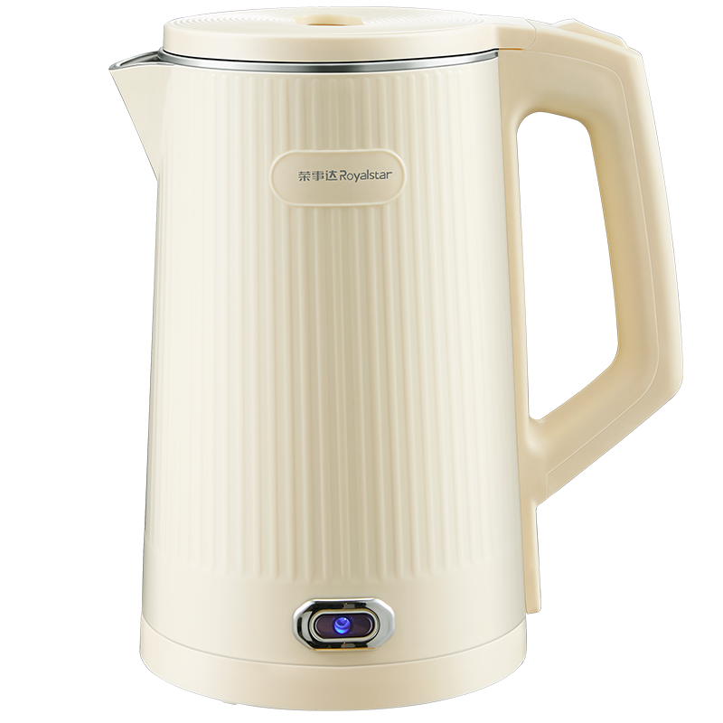 荣事达Royalstar 大容量1.8L 电水壶 米色底盘加热快速沸腾适合4-6人家庭使用高清大图