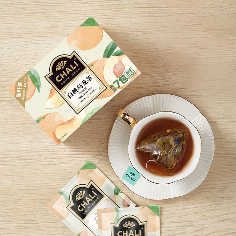 茶里CHALI 白桃乌龙茶盒装17.5g-线下(新版)国货独立包装袋泡茶高清大图