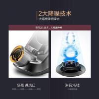 美的(Midea)强力吸尘器家用 手持式吸尘器大功率除尘VC12A1-FG 茶色 3 吸尘器功能 尘盒/尘桶地毯式 干式