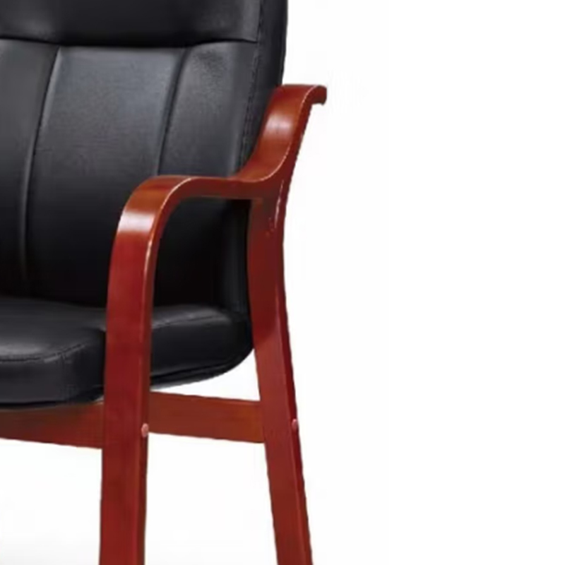 合祥源 实木会议椅真皮椅 500*490*1030mm QX-BGY45 单位:张高清大图