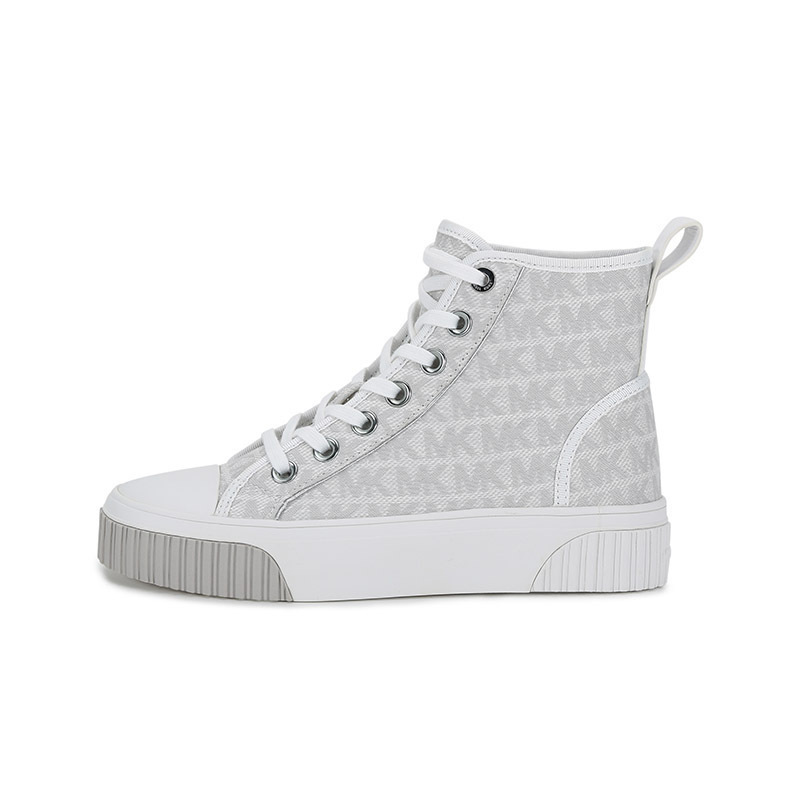 迈克科尔斯michaelkorsmk女鞋织物系带高帮运动鞋板鞋帆布鞋43t1gtfe