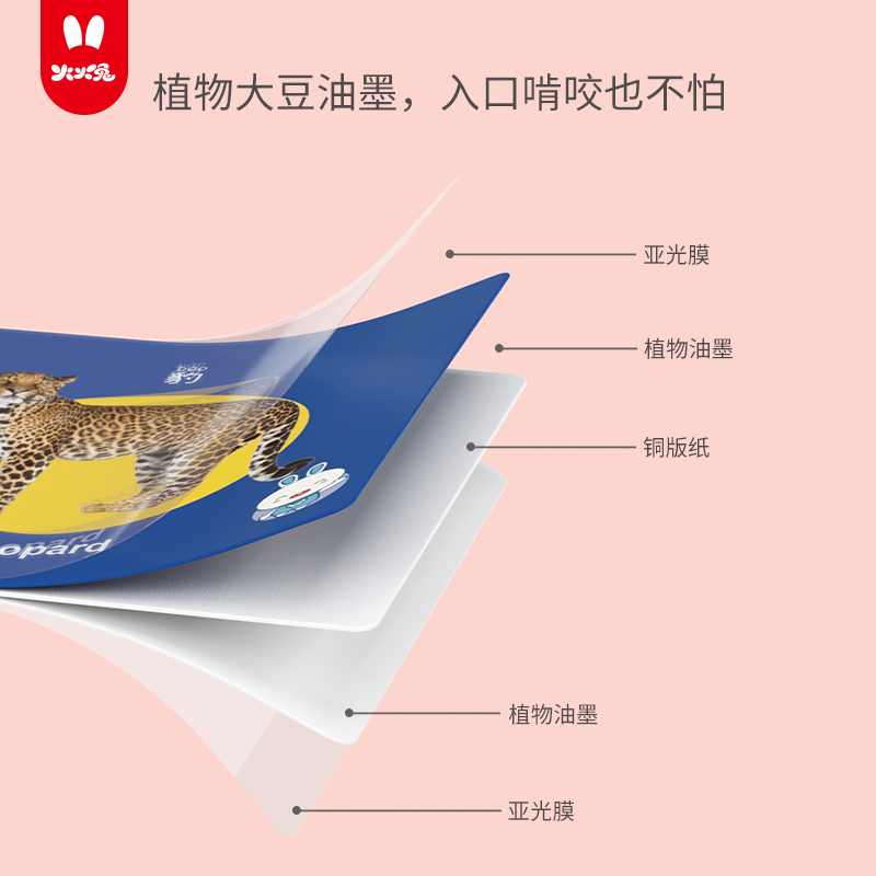 火火兔宝宝早教认知卡片婴儿看图识物识字学龄前儿童益智启蒙玩具 认知卡认识动物