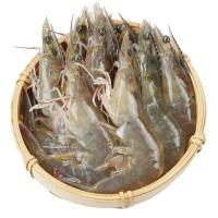 【国产安全大虾！4斤装大虾】95-110只渤海湾大虾已检疫顺丰冷链 海鲜基围虾白虾生鲜虾类（净重2.5到3斤）