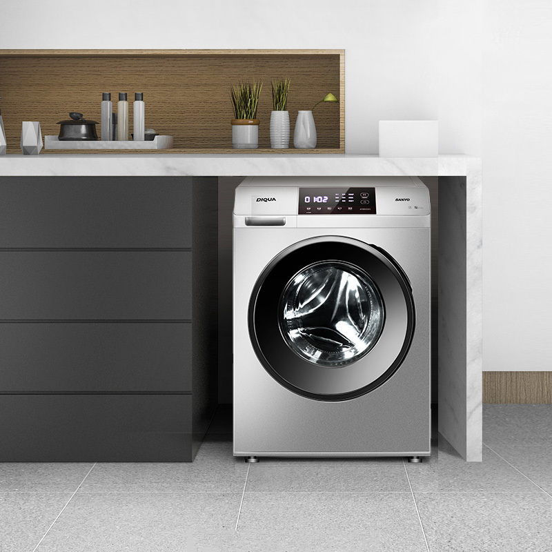 三洋帝度(SANYO)WF100BHIS565S 10公斤大容量洗烘一体变频滚筒洗衣机 恒温烘干 WIFI智能(哑光银)