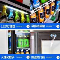 飞天鼠(FTIANSHU) 双门展示柜商用冷藏柜立式冷柜 饮料展示柜冷藏商用冷柜蔬菜水果保鲜柜便利店冰箱 风冷无霜