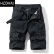 HLCOMAN多口袋工装短裤男宽松直筒休闲5五分夏季薄款ins休闲中裤潮牌帅气