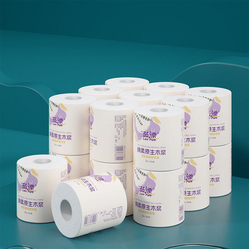 蓝漂幽兰系列有芯卷纸120g*10卷一提 LP-6100高清大图
