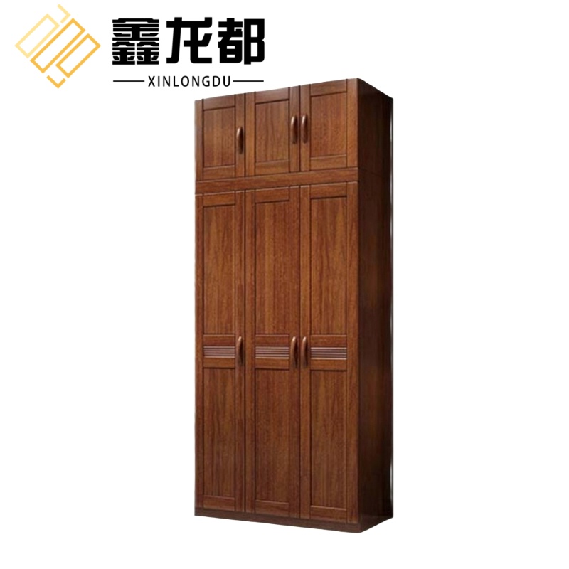 鑫龙都实木衣柜更衣柜高清大图