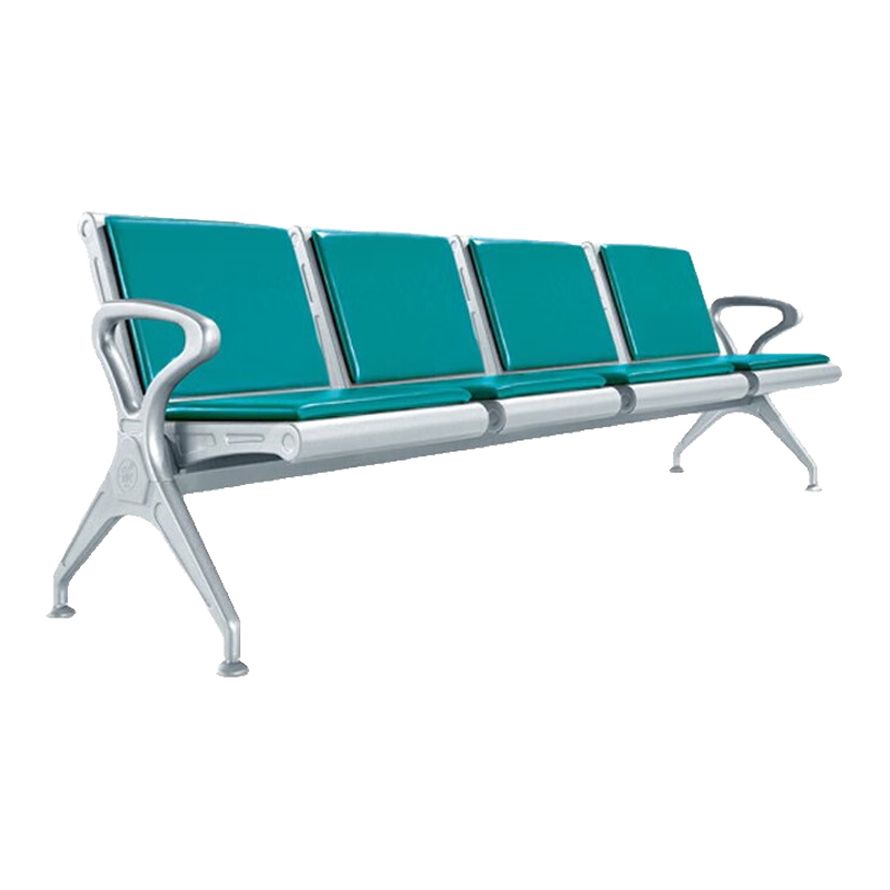 臻远ZY-JCY-23 连排椅机场椅公共座椅等候椅 绿色排椅四人位