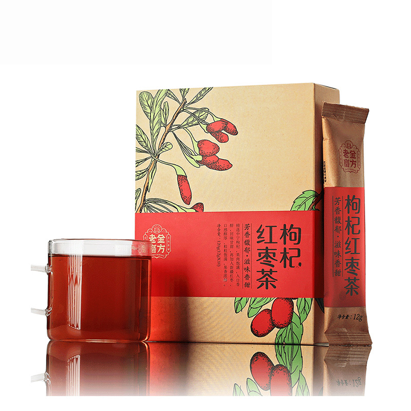 老金磨方 枸杞红枣茶120g 花草茶 速溶冲饮 红枣枸杞茶