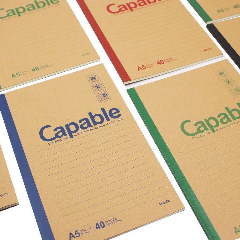 晨光(M&G)APYJY550 笔记本 Capable-B5无线装订本100页/本 550 8本装高清大图