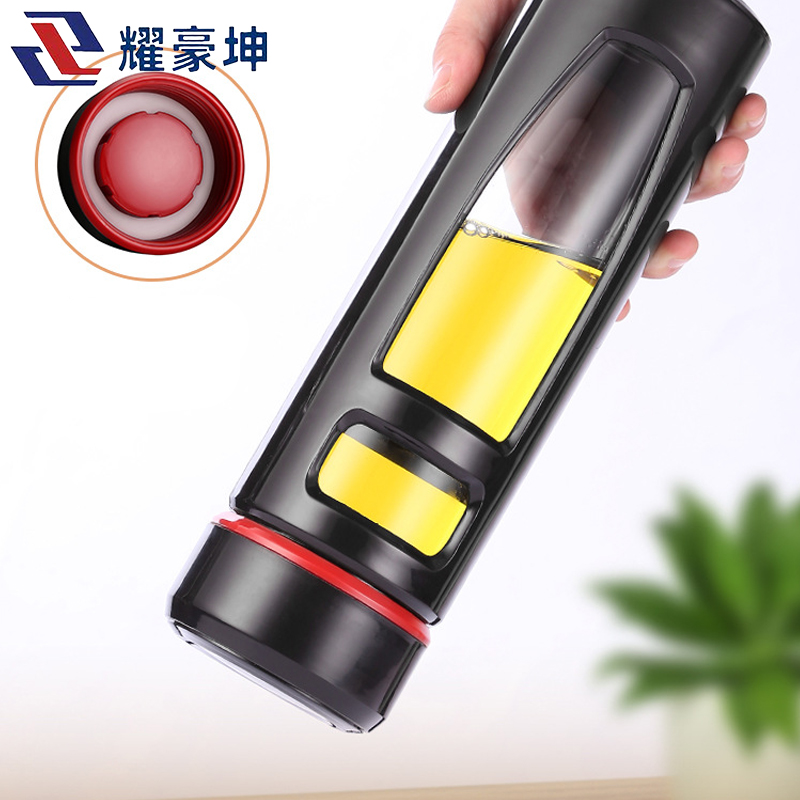 耀豪坤双层玻璃杯水杯宣传水杯可定制400ML/个高清大图