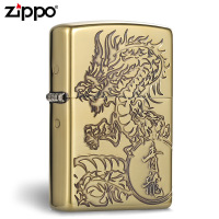 [苏宁自营]Zippo原装进口美国正版防风打火机 四神之白虎青龙中国四神兽zppo