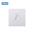 西蒙(simon) E6 插座开关插板86型开关插座面板 电脑插座 单电脑 雅白色