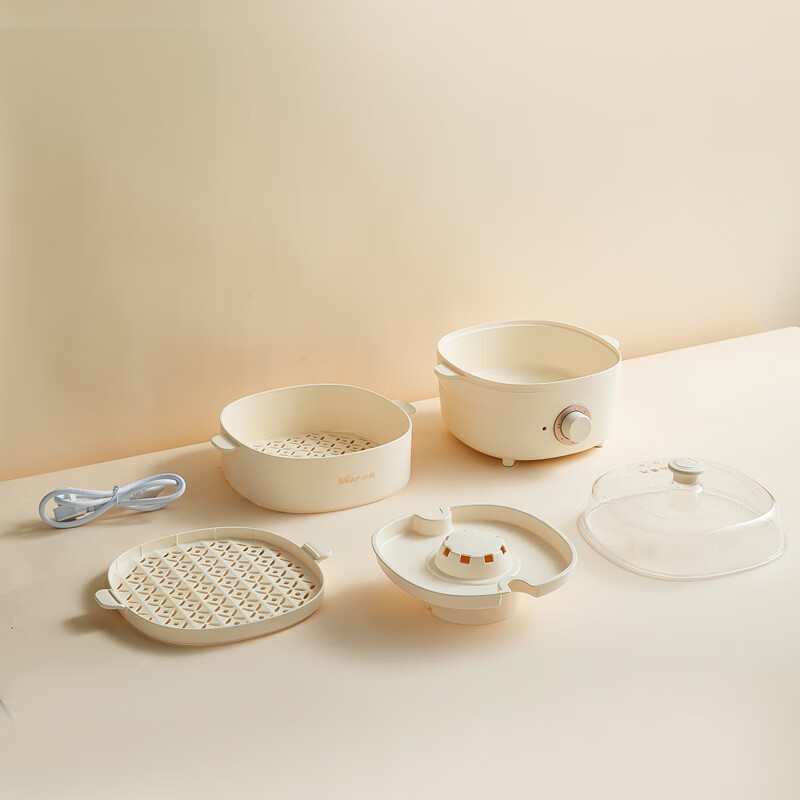 小熊(Bear)4L电蒸锅多功能锅 DZG-D40E1 塑料蒸笼高清大图