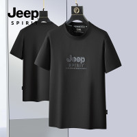 Jeep spirit重磅男士短袖T恤夏季2025新款衣服男款透气男装体恤男