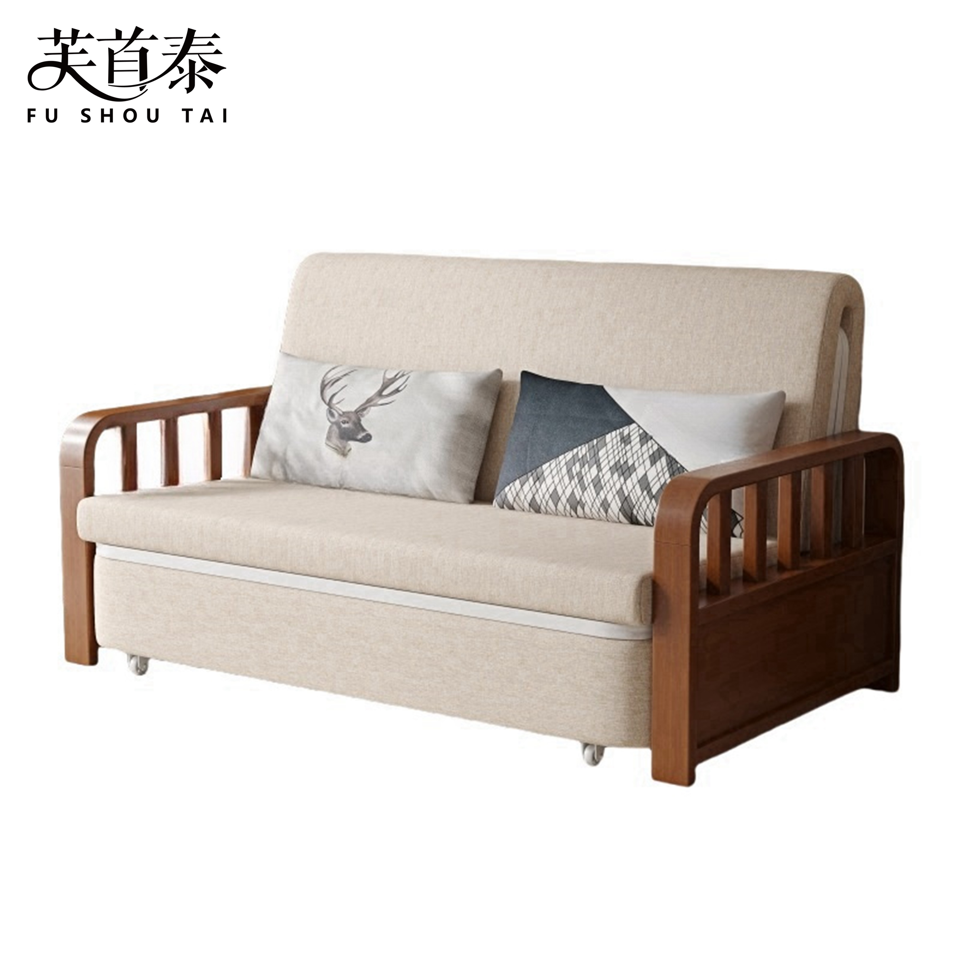 芙首泰沙发床1300*900*900mm张高清大图