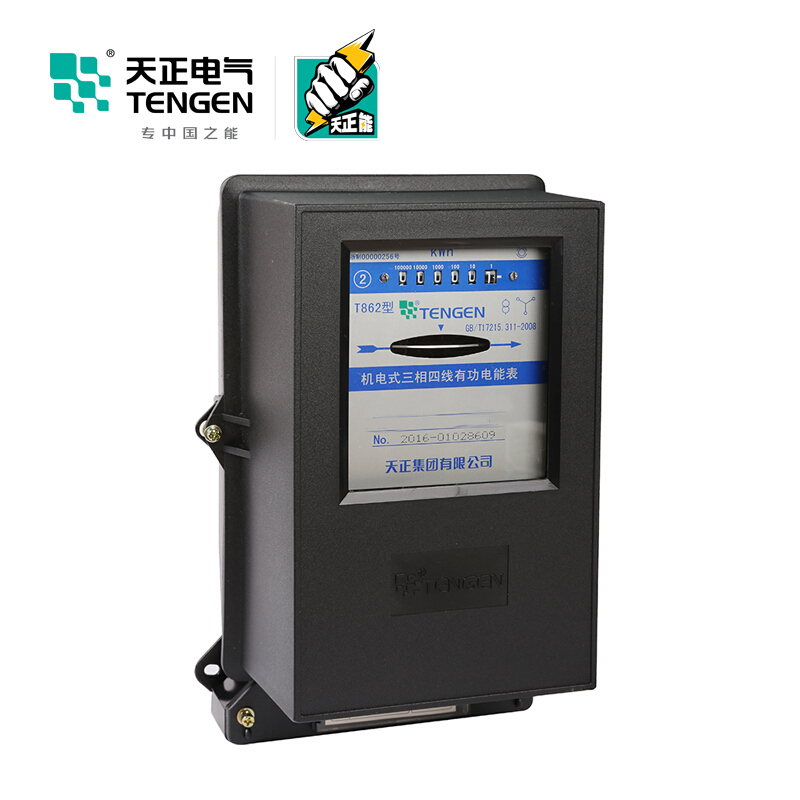 天正电气 DT862 三相 380V 20(80)A 机械式 09050090015 电能表电表