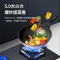 Haotaitai好太太家用燃气灶具JZT-2207B1 黑色防爆钢化玻璃面板 5.0kW大火力一级能效 天然气