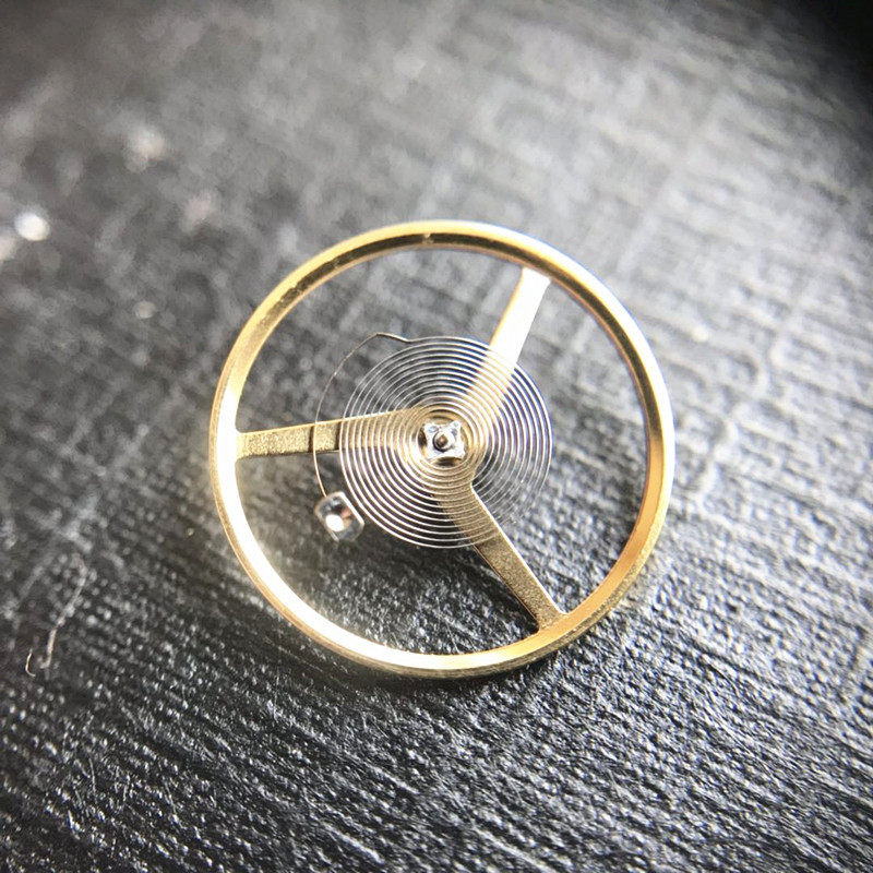 手表机芯配件原装瑞士配eta283428242836摆轮全摆通用视频