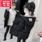 可莉允韩国女童棉服2022新款儿童羽绒棉衣洋气中长款中大童加厚冬装外套
