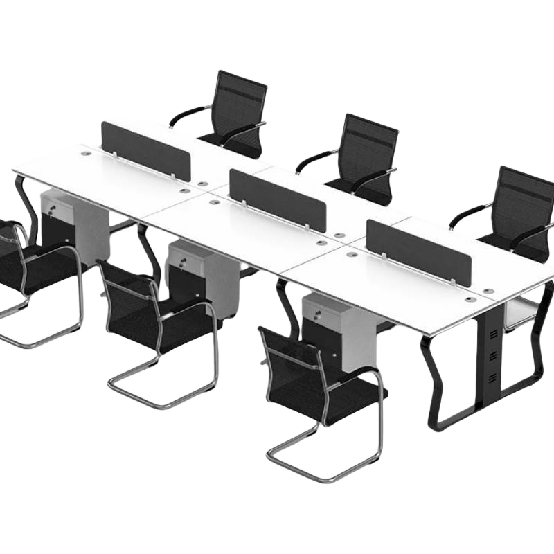 怡卓欧 办公桌 六人位组高清大图