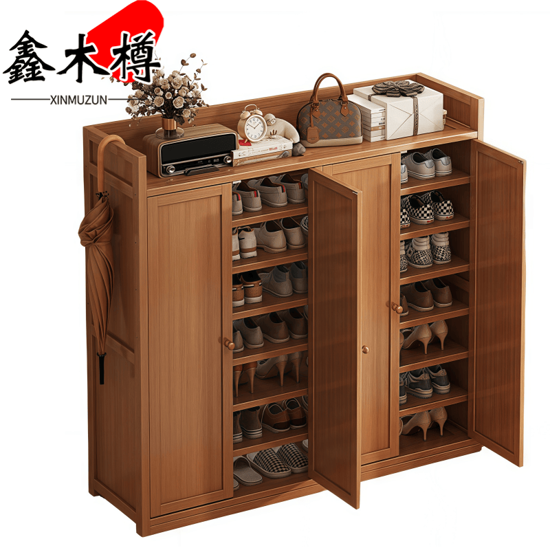 鑫木樽鞋柜1200*320*1220mm个高清大图