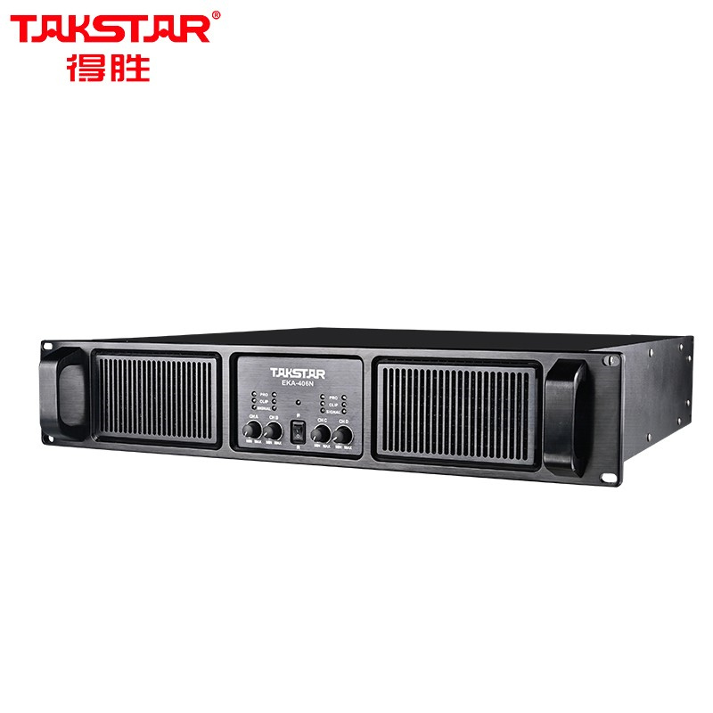 得胜(TAKSTAR)EKA-406N 定压定阻功放机 四通道专业功率放大器 高保真HIFI立体声纯后级功放