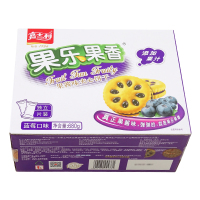 嘉士利 果乐果香 680g 盒装（ 蓝莓味） 果酱夹心饼干 休闲零食