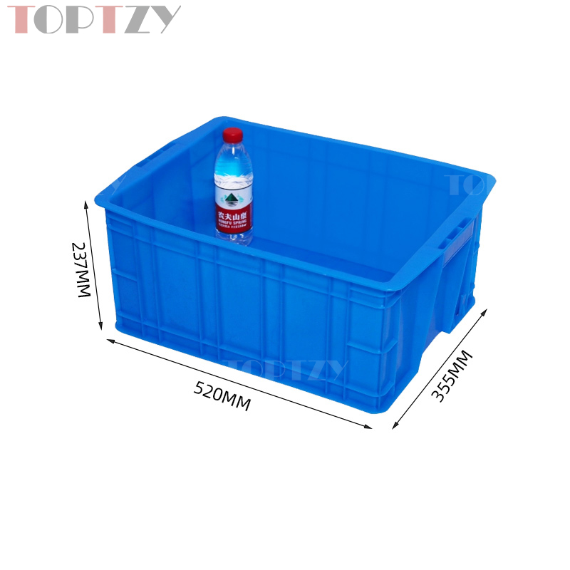 toptzy TZ5071730 塑料周转箱长方形物流物料配件收纳储物箱 520*355*237高清大图