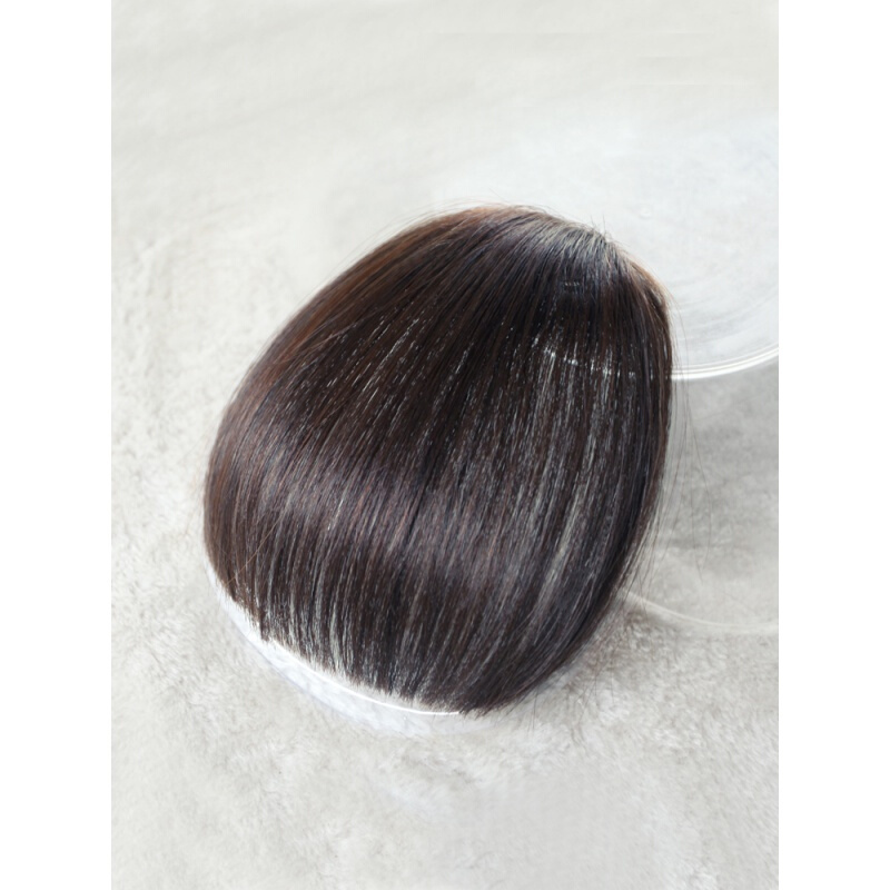 齐刘海假发女 一刀齐网红真发平刘海 自然无痕空气假刘海修脸隐形