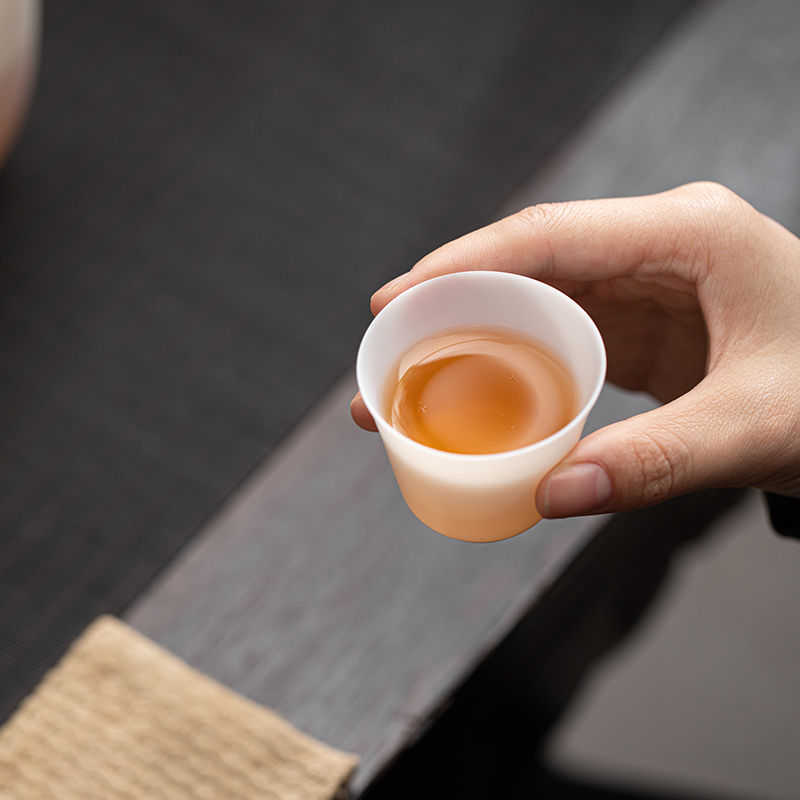 苏氏陶瓷(SUSHI CERAMICS)功夫茶具素烧冰种白瓷薄胎羊脂玉厚润如玉高冰款套组