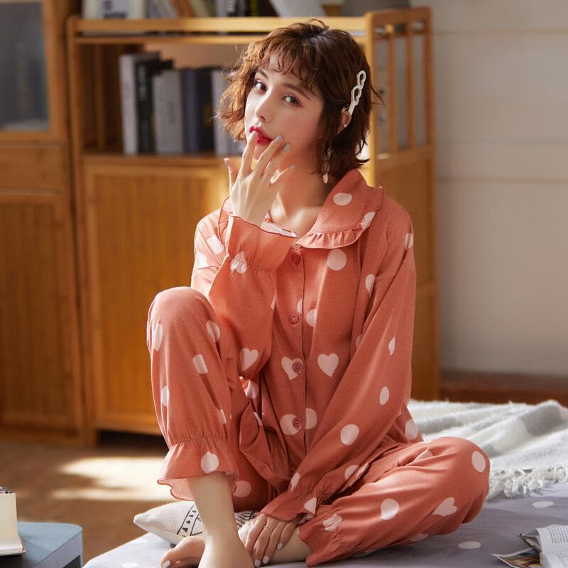 迪鲁奥(DILUAO)YXXM 孕妇装 2021夏新款睡衣春秋冬季月子服哺乳衣产前产后喂奶衣哺乳家居月子服套装 1920图片