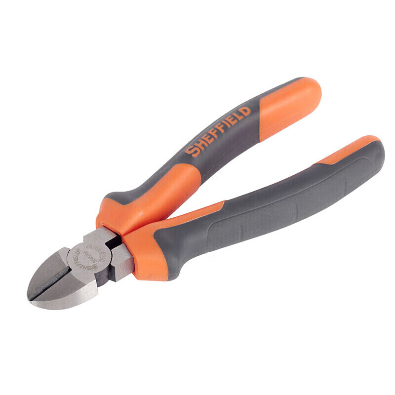 钢盾(SHEFFIELD) S045006 双色柄斜嘴钳6[家用]高清大图