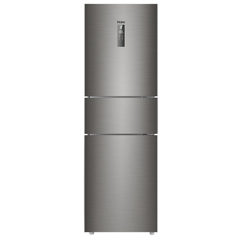海尔haier218升无霜三门冰箱中门全温区变温大冷冻组合deo净味小型