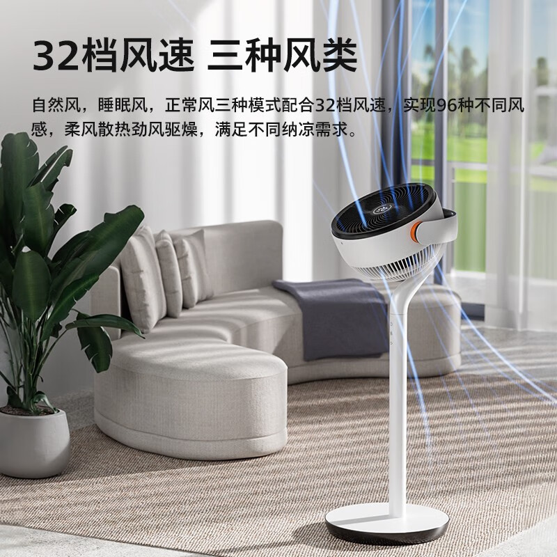 飞利浦(PHILIPS) 空气循环扇家用电风扇直流变频立式风扇落地扇遥控定时 ACR4144CF高清大图