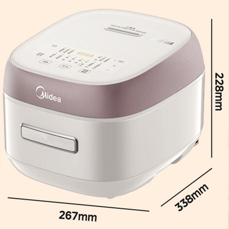 美的电饭煲4L加厚不锈钢内胆多功能家用智能预约MB-HS451S高清大图