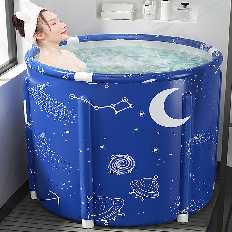 古达泡澡桶大人折叠家用沐浴加热儿童洗澡桶浴缸坐浴盆泡浴桶jyr