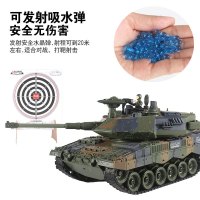 才子小帅遥控车2.4G遥控振动冒烟可发射子弹对战坦克1:18电动充电玩具车德国虎式坦克