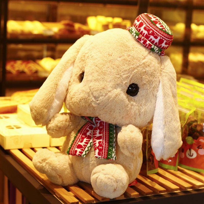 可爱垂耳兔玩偶公仔毛具长耳兔子抱枕布娃娃送女生礼物