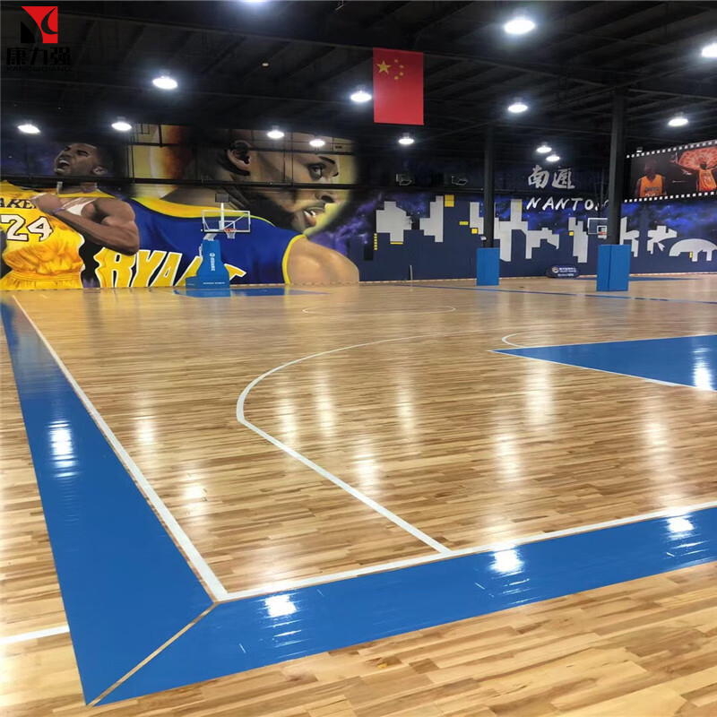 康力强室内体育运动木地板篮球馆实木木地板羽毛球馆木地板 枫桦木A级