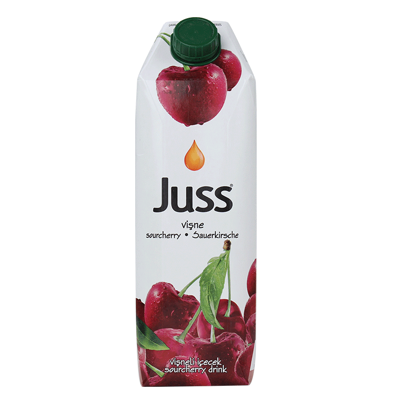 JUSS圣可樱桃味汁果汁饮料1L/瓶 土耳其进口樱桃汁酸甜可口大容量聚餐备用