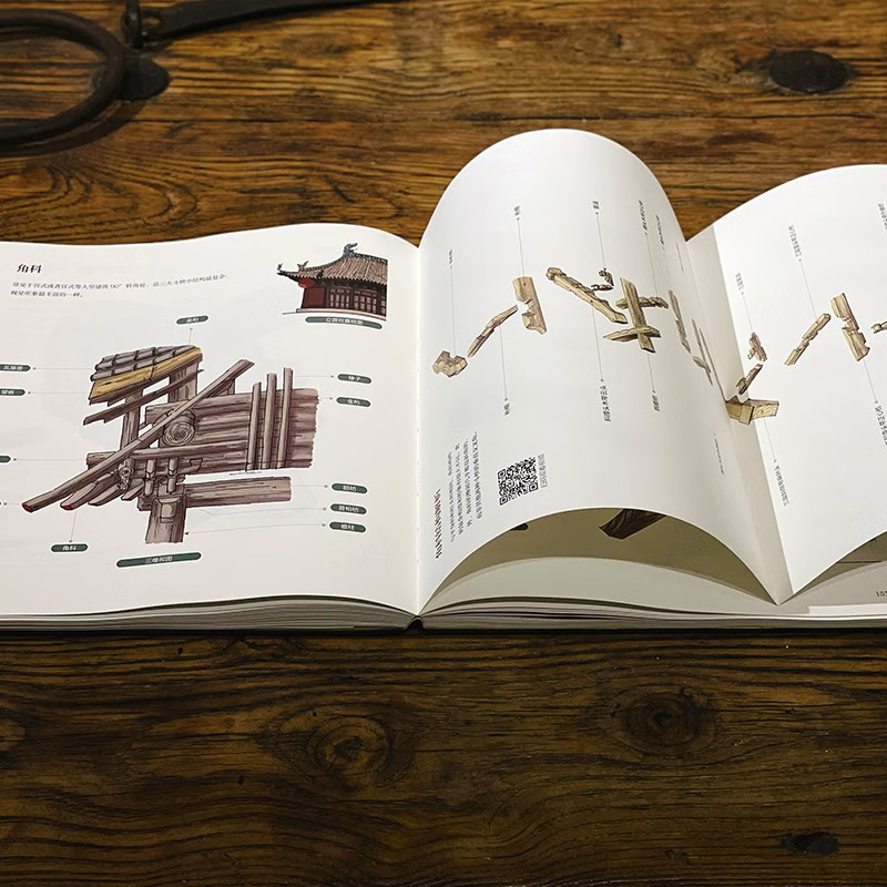 [精装2册]斗栱(上下) [正版]中国古建筑结构图鉴 精装版 杨钺 斗拱 博物馆里看文明 古典建筑构件加工安装过程讲高清大图