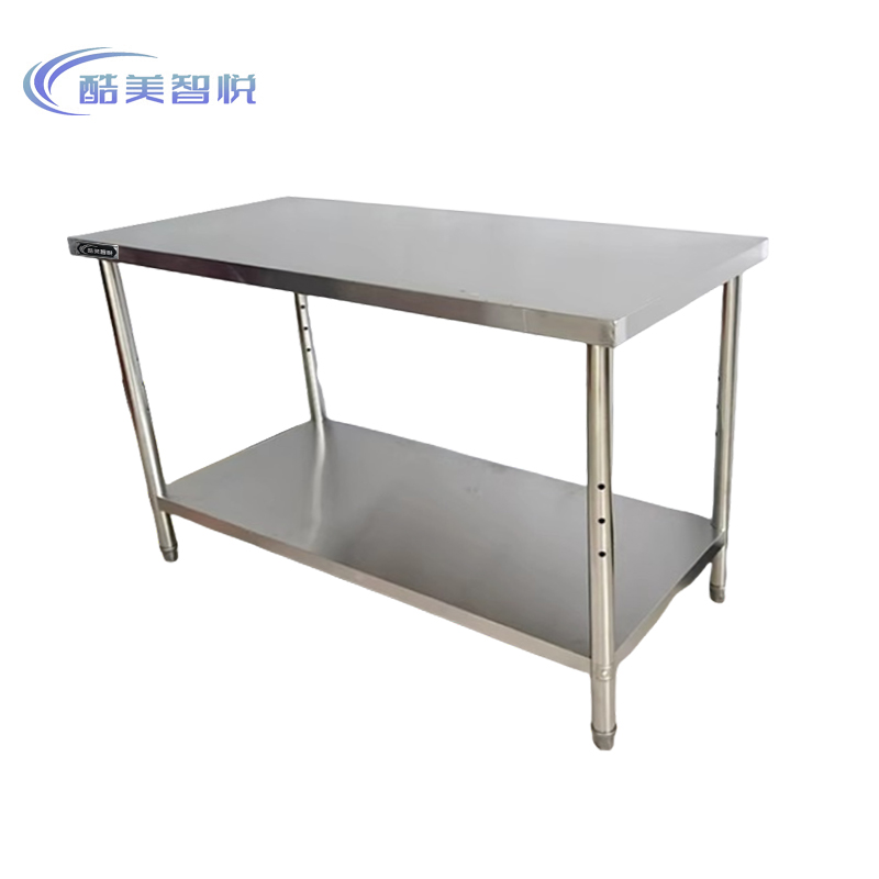 酷美智悦 双层不锈钢工作台100*80*80cm KM-JZ498 台高清大图