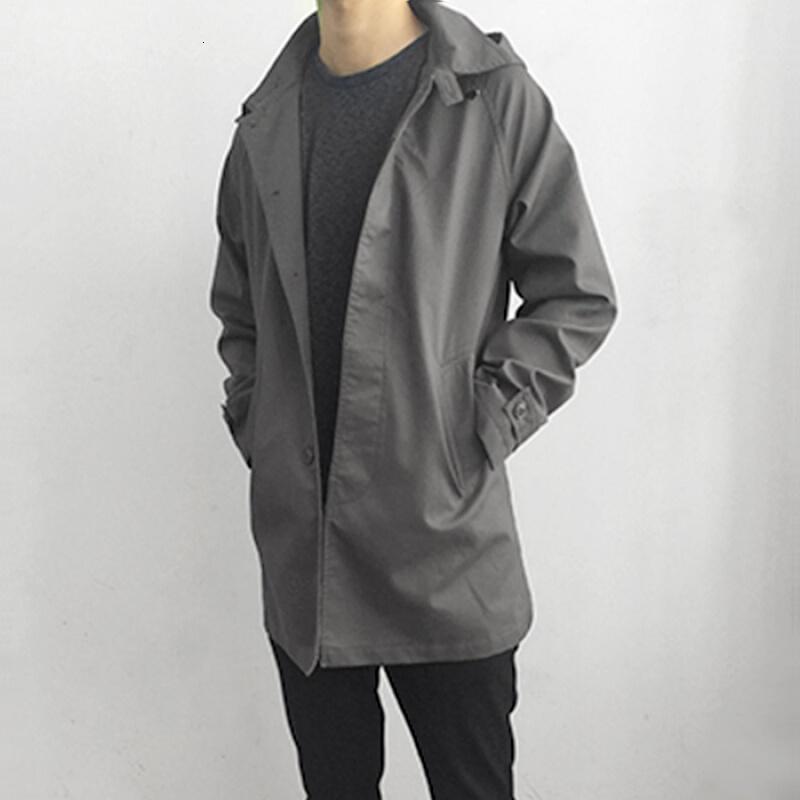 春秋休闲男士风衣外套薄款修身型休闲短款韩版青年